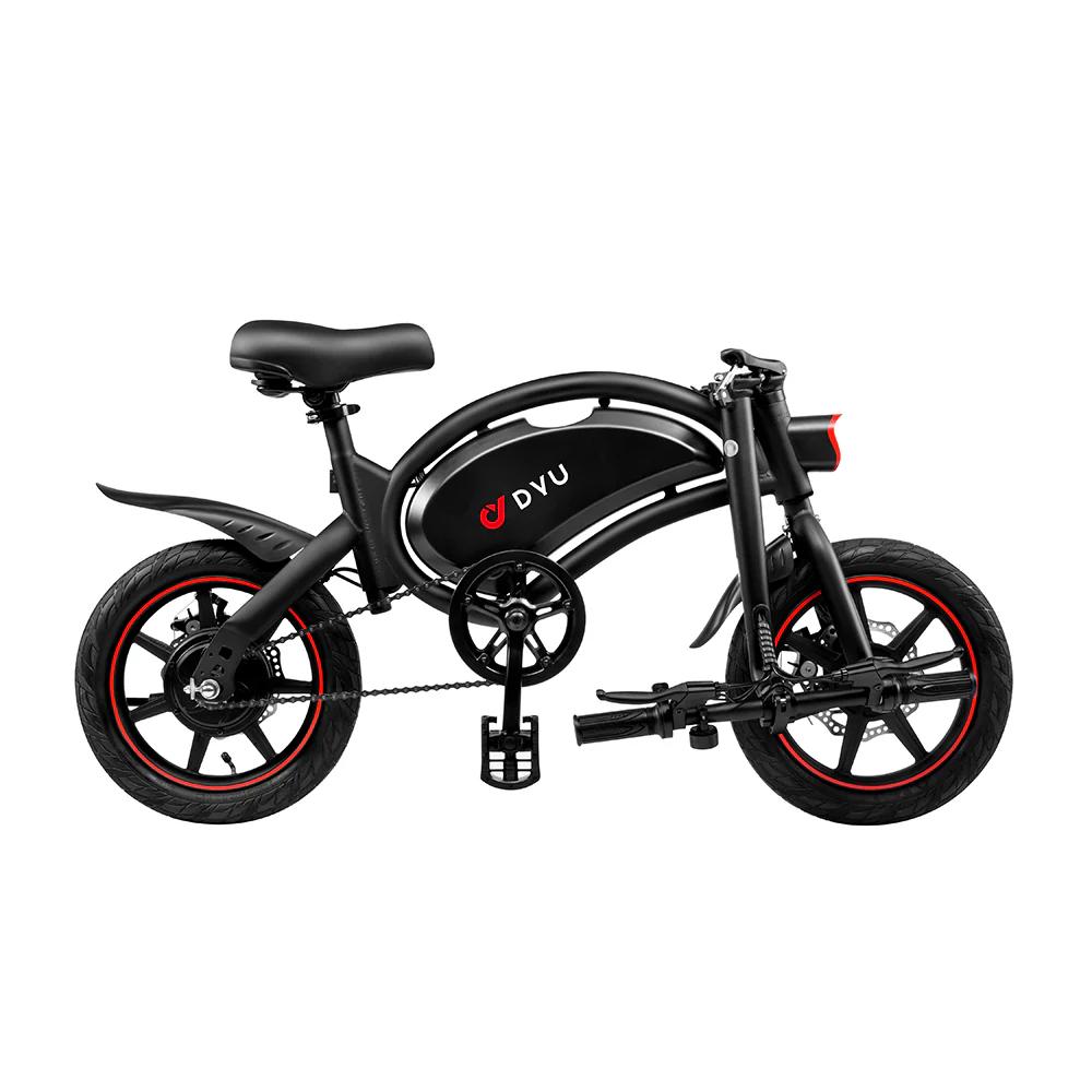 DYU D3F 36V 250W Foldable E-Bike - 50km Pedal Assist, Ultra-Light 17kg Steel Frame & Dual Disc Brakes