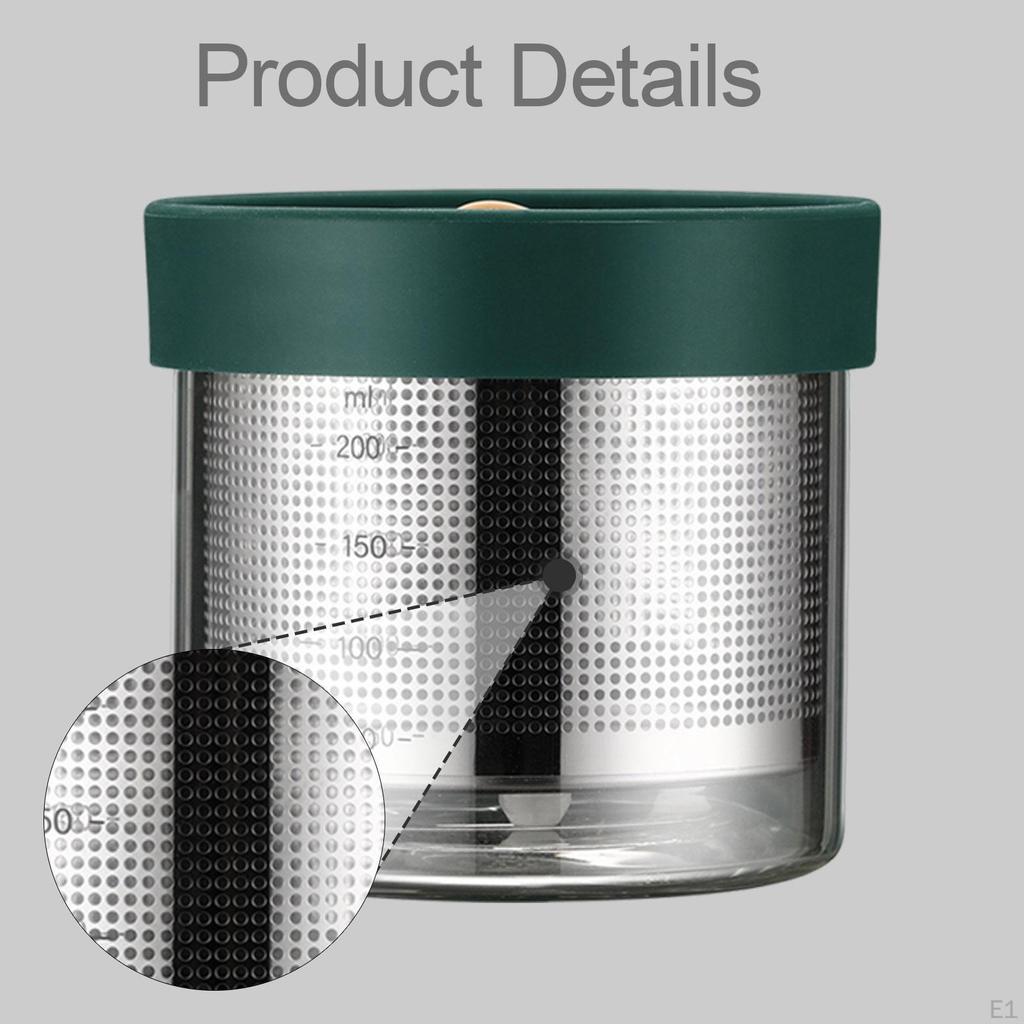 Barattolo per Pulizia Gioielli Tazza per Lavaggio Diamanti, con Setaccio Metallico Pulitore, Vetro per Gemme per