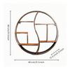 Circular Wall Shelf Decorative Round Sturdy for Office