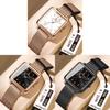 Swiss Ladies Square Watch Quartz Waterproof Fashion Jewelry For Casual Wear