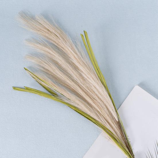 Fake Reed Grass Long-lasting Fade-resistant Realistic Artificial Pampas Grass for Home Wedding