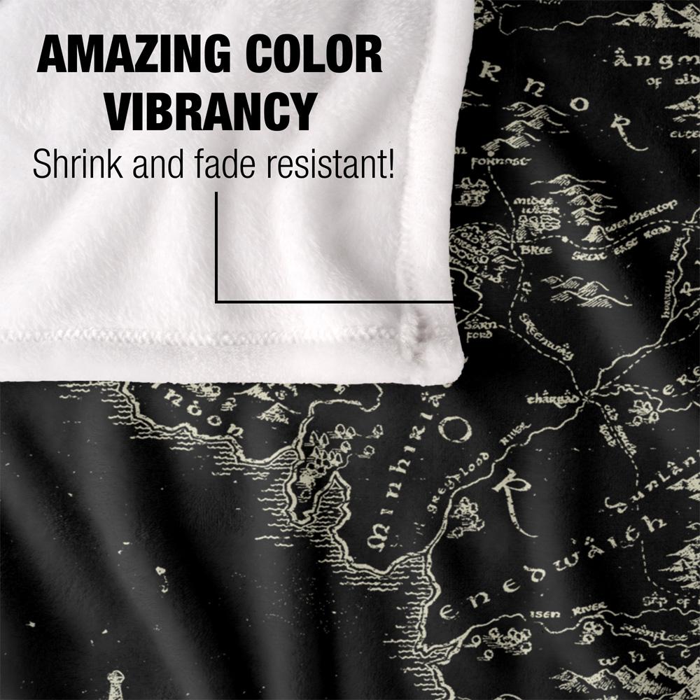 Lord Of The Rings World Map Blanket