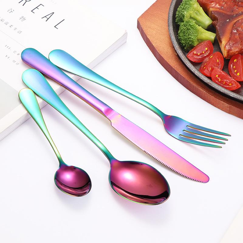 Pět hlavních kusů Nůž a vidlička Lžíce Nádobí 20/25/30dílná sada Nová dárková krabička