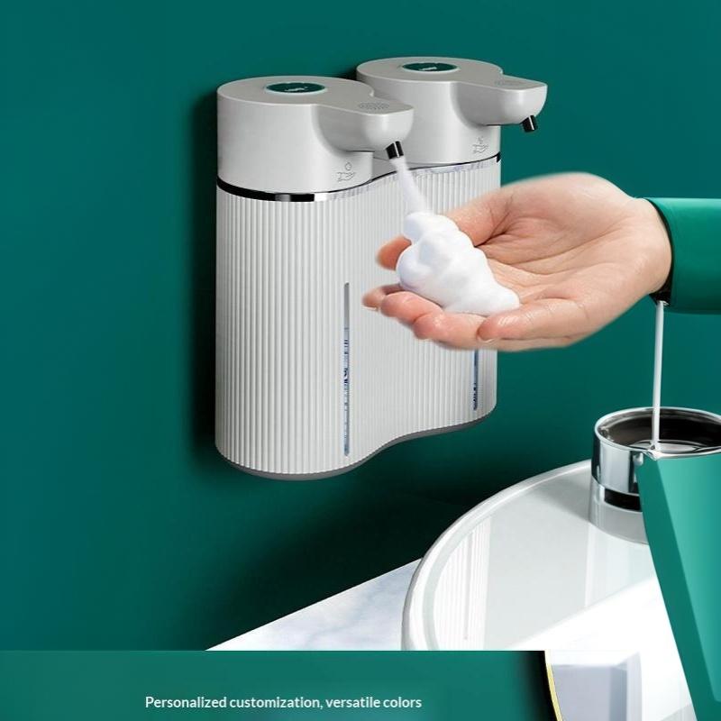 Doppelkopf Berührungsloser Schaum-/Gel-Infrarot-Induktions-Elektrischer Automatischer Sensor-Seifenspender Wandmontierte Handwasch-Pumpenmaschine