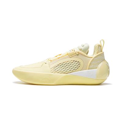 Li Ning All City 12 Encore Dämpfung Rutschfest Leicht Niedrig geschnitten Basketballschuhe Herren Buntstift Gelb ABAU051-5