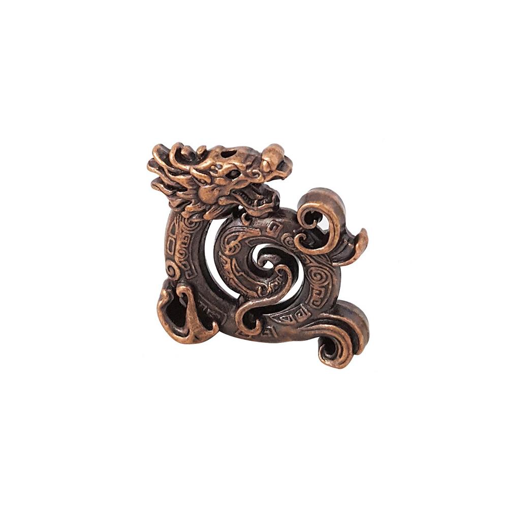 Lucky Feng Shui Chinese Dragon Creative Mini Retro Incense Holder Household Indoor Line Incense Burner Home Decor Craft