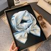 Long small silk scarf spring and summer new with shirt streamer multi-functional belt hair tie high-end printed scarf