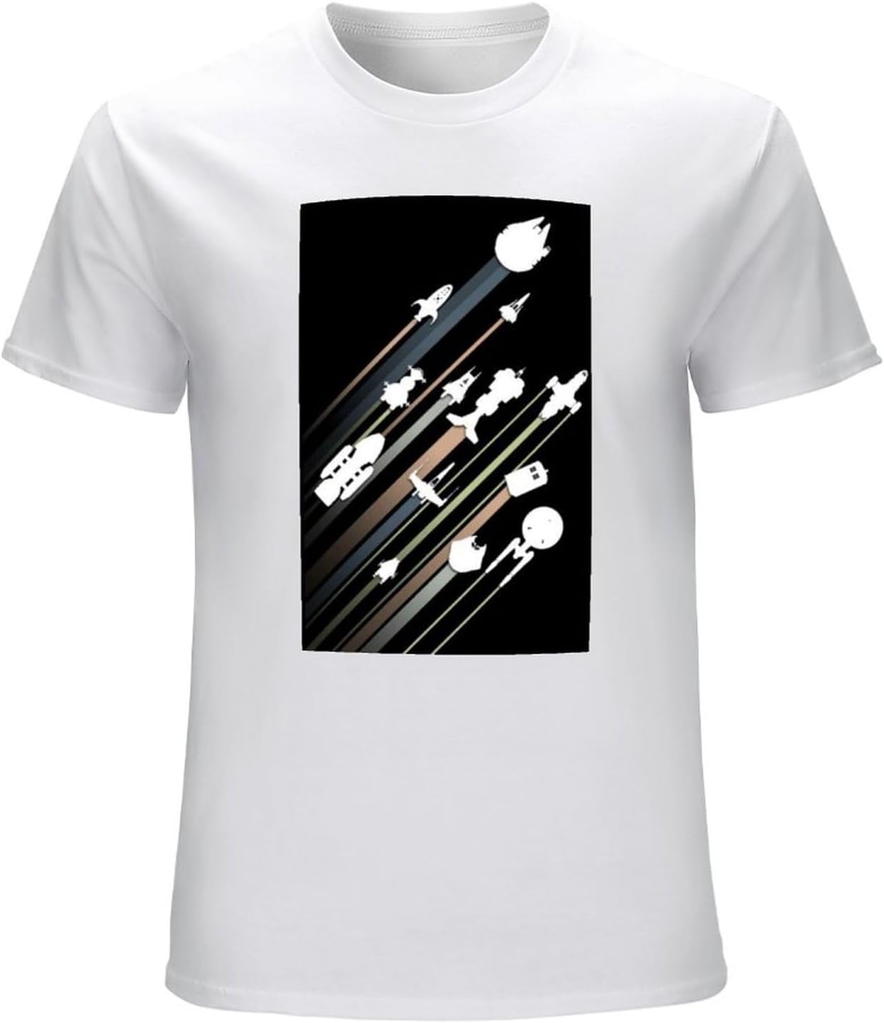 Red Dwarf Starbug Mens T-Shirt Top Unisex Tee L белый