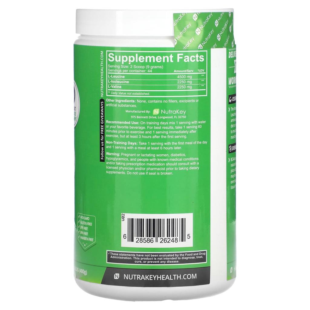 Nutrakey, BCAA, 400g(0.88lb)