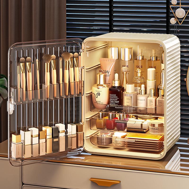 Minimalistische Staubdichte Kosmetik- & Hautpflege-Aufbewahrungsbox mit großer Kapazität