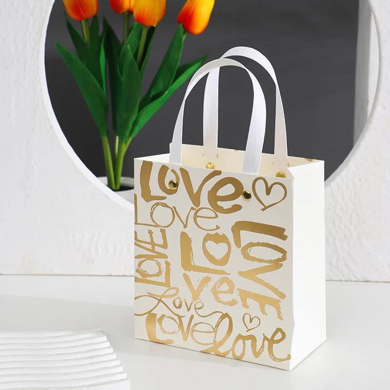 Valentine's Day Handheld Boxs Creative Holiday Party Birthday Gift Bag Souvenir Packaging Bag Party Supplies 2025 New