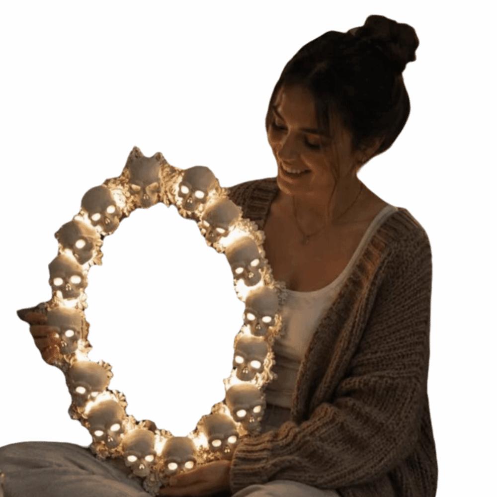 Dark Style Gothic Mirror Vintage Style Wall Mirror Goth Decor Halloween Mirror Bedroom