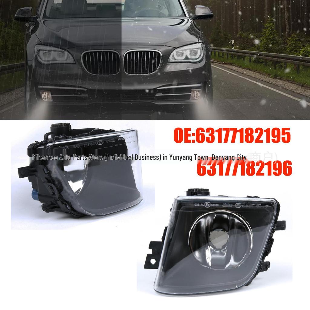 Compatible Fog Light for 2007-2013 BMW 7 Series F01/F02, Part Numbers 63177182195/63177182196.