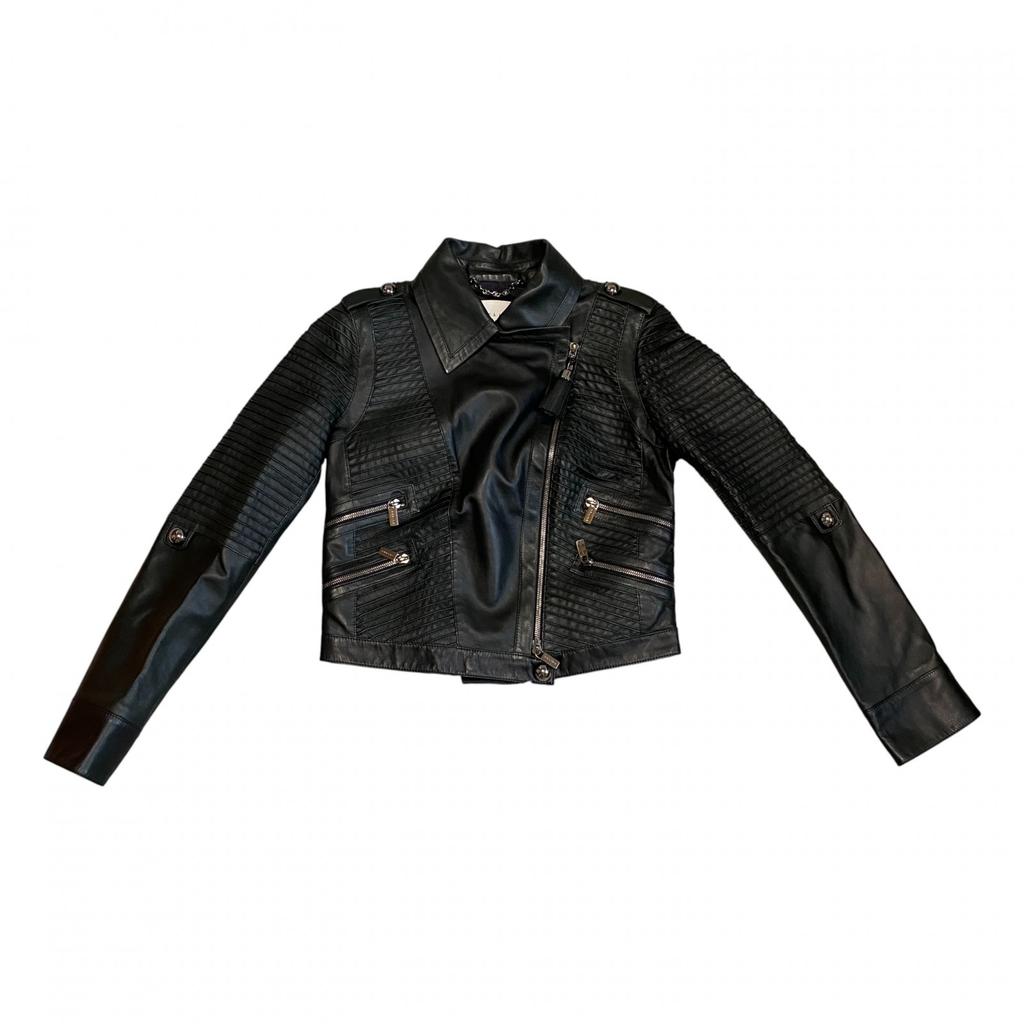 Używana kurtka CELINERiders czarna skóra Damska