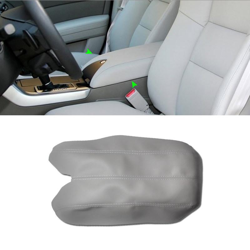 Серый цвет для Acura RDX 2007 2008 2009 2010 2011 2012 Микрофибра Кожа Крышка Подлокотника Центральной Консоли Защитная Накладка
