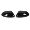 1Pair Rearview Side Mirror Cover High Strength Glossy Black Rugged Side Mirror Cover Cap Housing Replacement for Toyota