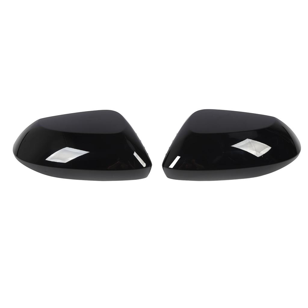 1Pair Rearview Side Mirror Cover High Strength Glossy Black Rugged Side Mirror Cover Cap Housing Replacement for Toyota