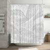 Luxury White Palm Tree Shower Curtain Bathroom Decor with Modern Design for Home Decoration Waterproof Washable 72 x 84 Inches