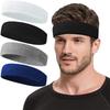 4pcs/pack New Style Sweatbands Sports Headband for Men & Women, Moisture Wicking Hairband Athletic Towel Headbands Head