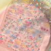 Bohemian Pattern Colorful Love Moon Pearl Crystal Rhinestone 5D Nail Art Sticker Self Adhesive Decoration Manicure Decal