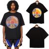 24SS New American Vintage High Street RHUDE Simple Letter Print Couple Street Loose Casual Versatile Pure Style