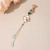 Four Gentleman Flowers Themed Ornamental Pin Secure Back Closure Traditional Asian Inspired Jewelry Accessory For Ladies
