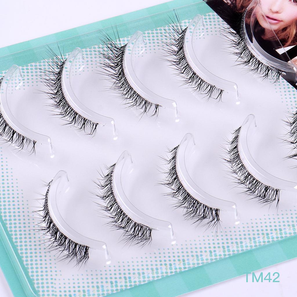 Transparent Terrier 5 Packs L-Shaped False Eyelashes Natural Comic Barbie Eyelashes Little Demon Eyelashes