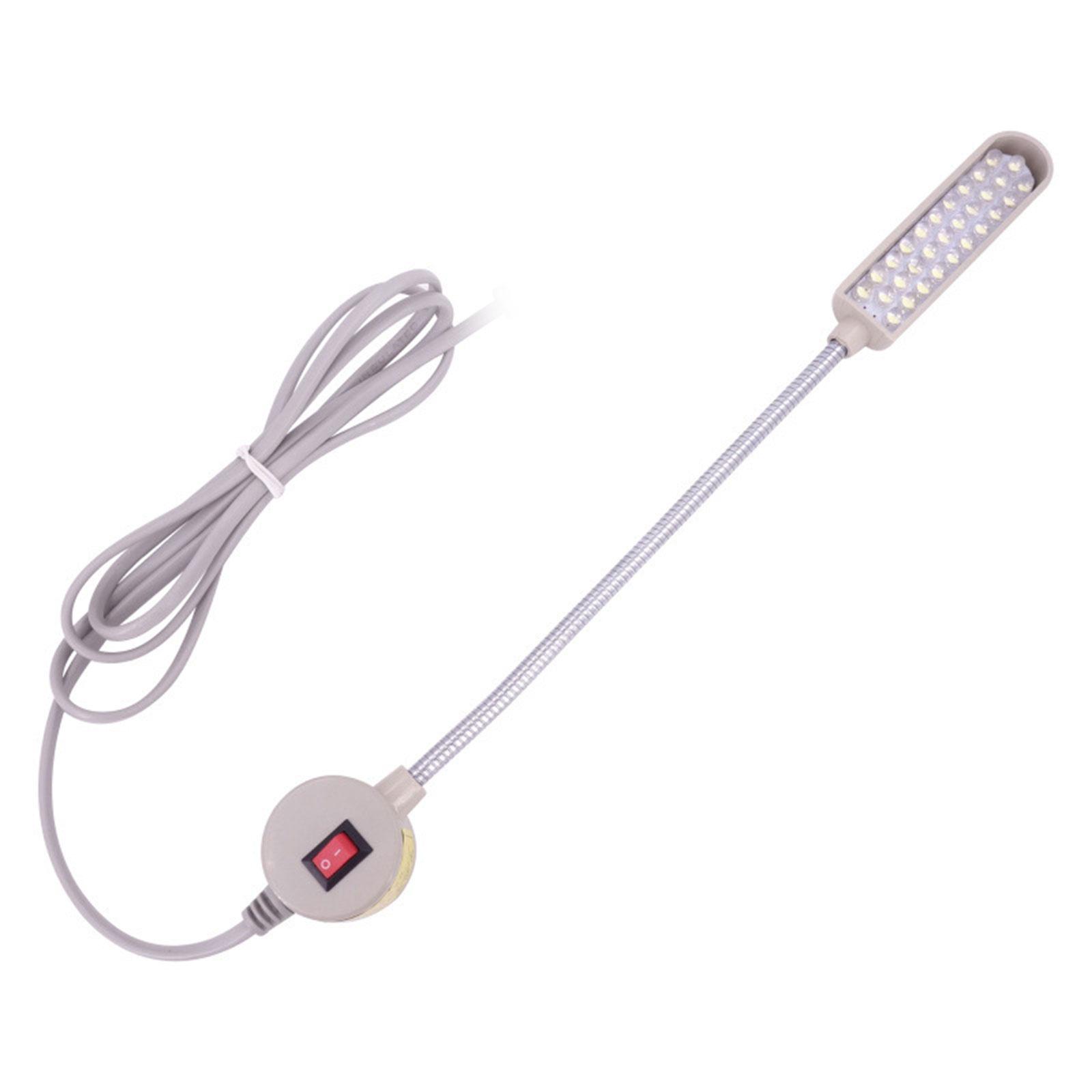 

Светодиодная лампа для швейной машины с регулируемой яркостью, 30 светодиодов, 2 Вт, магнитная лампа для швейной машины, гибкая гусиная шея EU