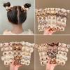 10pcs High Elastic Rubber Bands Cute Bow Hair Ties High Quality Flower Headbands  for Kids