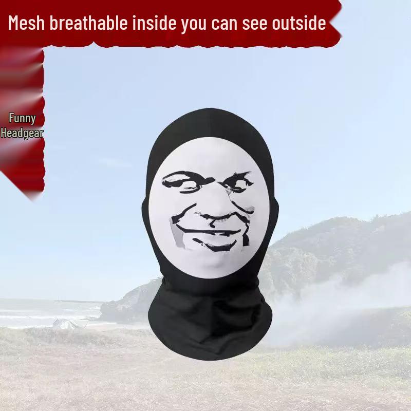 Influencer Cartoon Character Full Face Sun Protection Breathable Cycling Headband