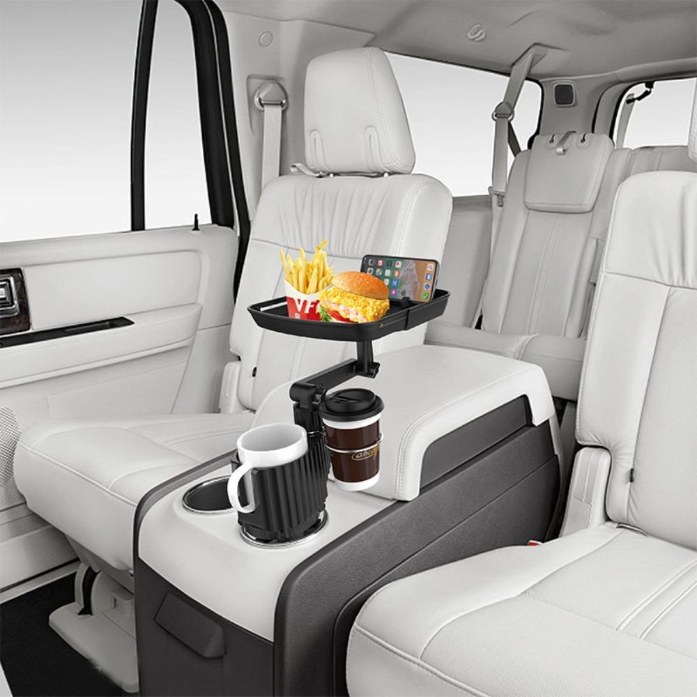 Extensor Suport Pahar Auto Rotativ 360° Suport Băuturi Cafea Stand Multifuncțional Pliabil Capacitate Mare de Încărcare Suport Pahar Auto