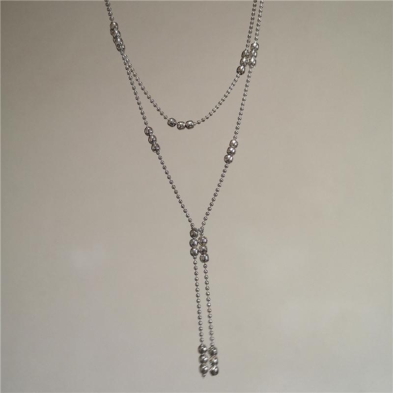 New Korean Fashion Simple INS Style Comb Heart Metal Pendant Long Necklace For Women Charm Accessories 2025 Grunge Jewelry Gift