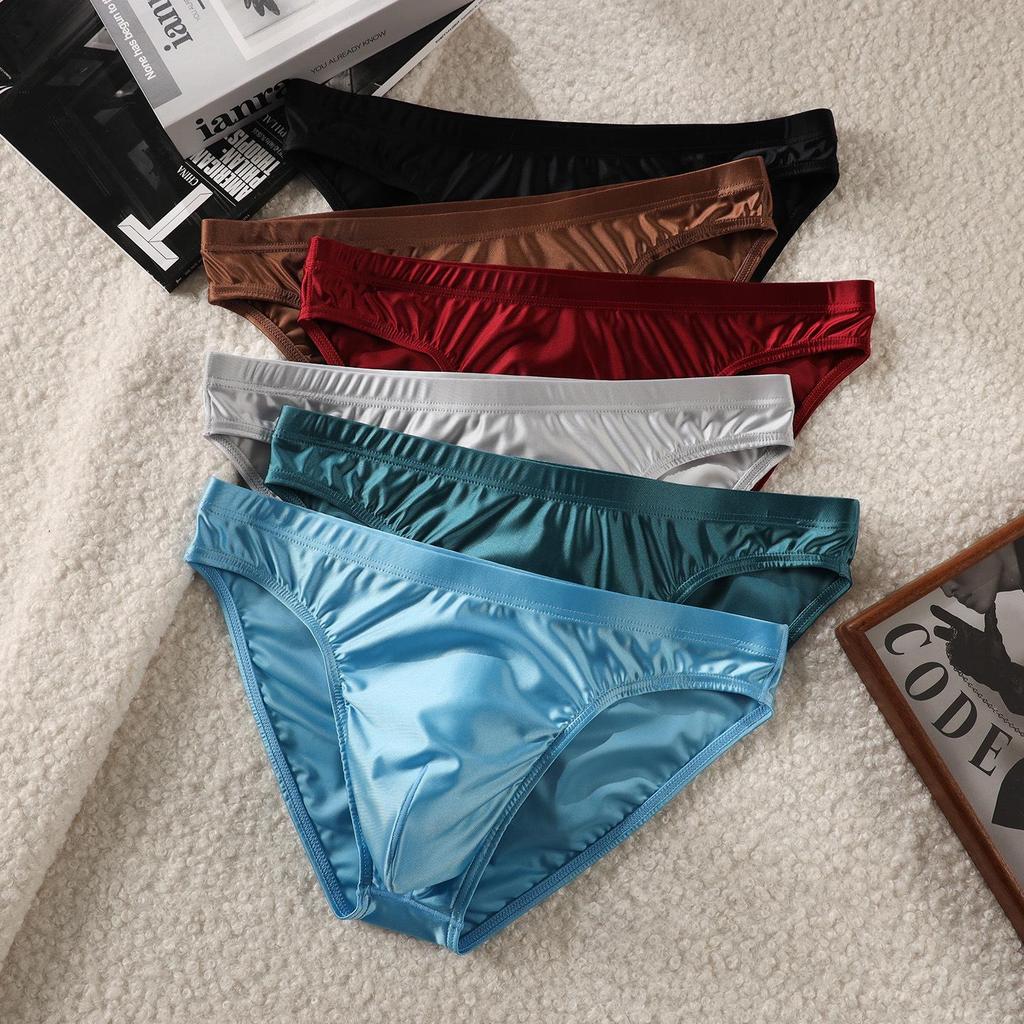 Men's Quick-Drying Ice Silk Low-Waist Triangle Underwear