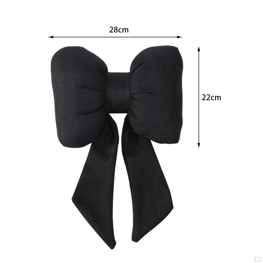 Car Neck Pillow Bow Tie for with Elastic Strap Driving