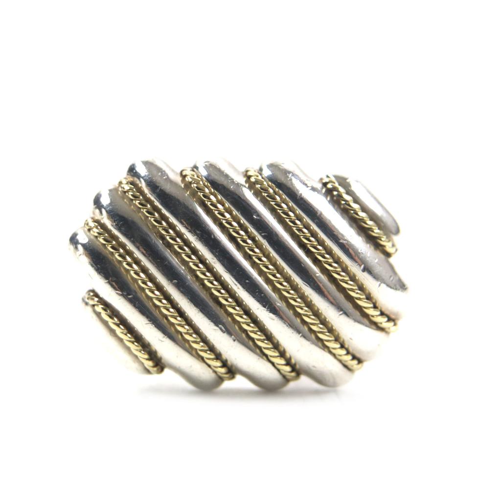 Great TIFFANY&Co. Cufflinks Combi twist rope Men's Jewelry Silver925/gold  Used