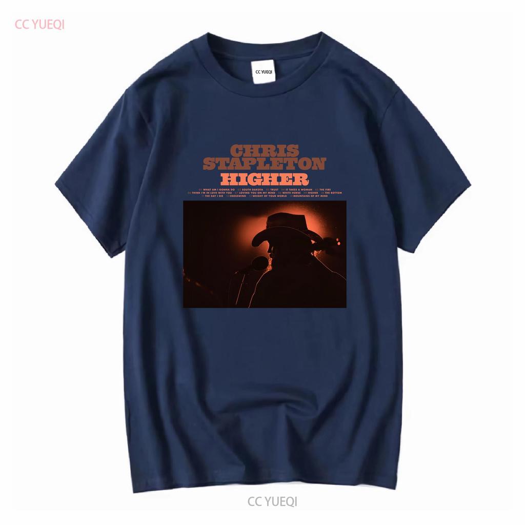 Chris Stapleton Higher New Album T Shirt Full Size S 5XL long or short sleeves vintage Washed graphic Comfortable fashion
