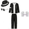 Michael Jackson Cosplay Costume Halloween Cosplay Birthday Party Dance Performance Costume Pop Star Boys Girls Outfits