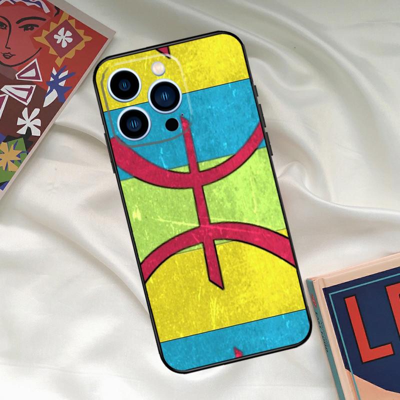 Amazigh Symbol Berber Academy Phone Case For iPhone 16 15 14 13 12 11 17 Pro Max 15 16 Plus 12 Mini 16e 17 Air Funda Cover
