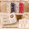 With Zipper Jewelry Anti-Oxidation Bag 5pcs Detachable Pouches Travel Organizer Bag  Mother'S Day