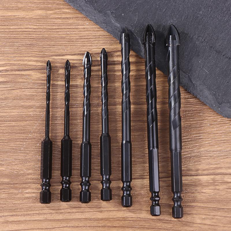 7/5Pcs Multi-Function Drill Bit Set For Ceramic Glass Concrete Wood Steel Drilling Tool 3-12Mm Hex Shank Drill Bit Set