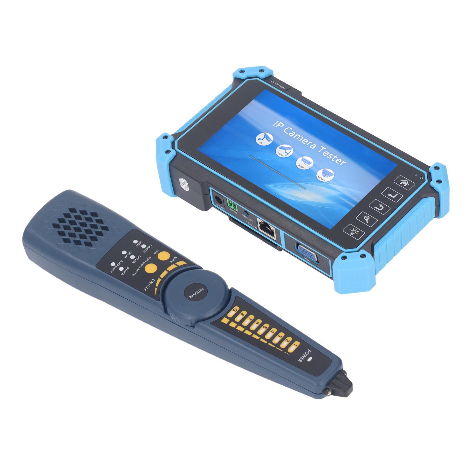 

Тестер IP-камер 5,4-дюймовий IPS сенсорний екран HD вхід VGA монітор для аналогових камер CCTV AHD CVI TVI з