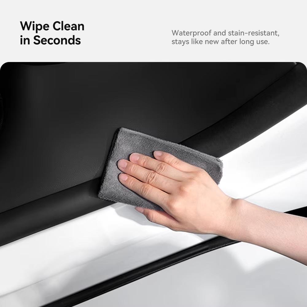 YZ For Tesla Model Y Juniper Rear Door Sill Protective Pad Cover Guards Threshold Bumper Strip Sill Car Accessories