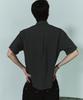 Beullusseonpeullawo Semi-Crop Formal Short Sleeve Shirt [Charcoal]