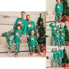 Festive Christmas Family Pajama Set Adorable Santa Print Soft Fabric For Everyone