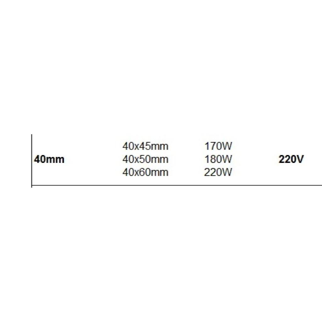 Pásmový keramický ohřívač 90mm vnitřní průměr 50/55/80/90/100mm výška Nerezová ocel Elektrický topný prvek pro elektronická zařízení