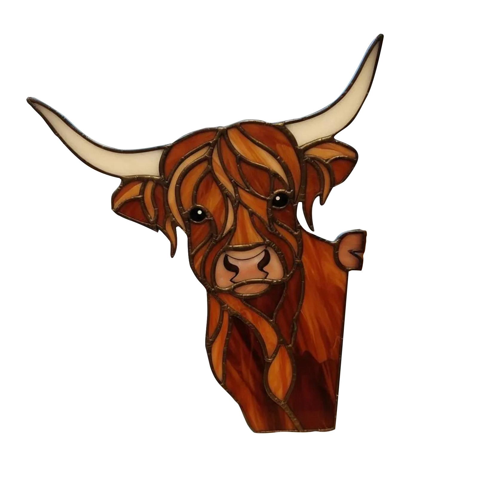 

Cow Window Corner Decoration, 3 Peeping Cow Window Ornaments, Easy-to-Install Christmas Cow Decorations, Farm Animal Christmas Decorations, Suitable One Size