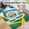 Custom Text Printed Rug Rapid Wien FC Non Slip Floor Carpet For Home Room Decor