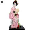 Japanese Geisha Doll Asian Handmade Crafts Kimono Doll Home Table Decor Miniature Figurines Sculpture Collection Gift Creative