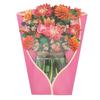 Dahlia Bouquet Pop Up Card Lifelike Exquisite Anti Fading 3D Paper Flower Bouquet Card Home Decoration