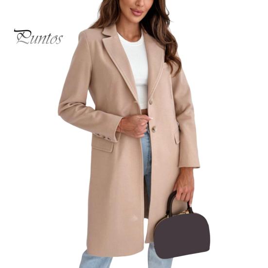 

Зимнее женское шерстяное пальто с застежкой на пуговицы, плотная куртка средней длины, однотонная, с отложным воротником, теплое, формальное, деловое, для поездок на работу, пальто XL